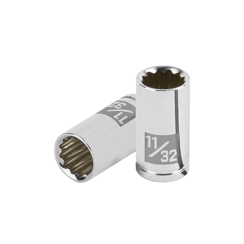 Dado de 11/32', 12 puntas, cuadro 1/4', TRUPER D-1411-B