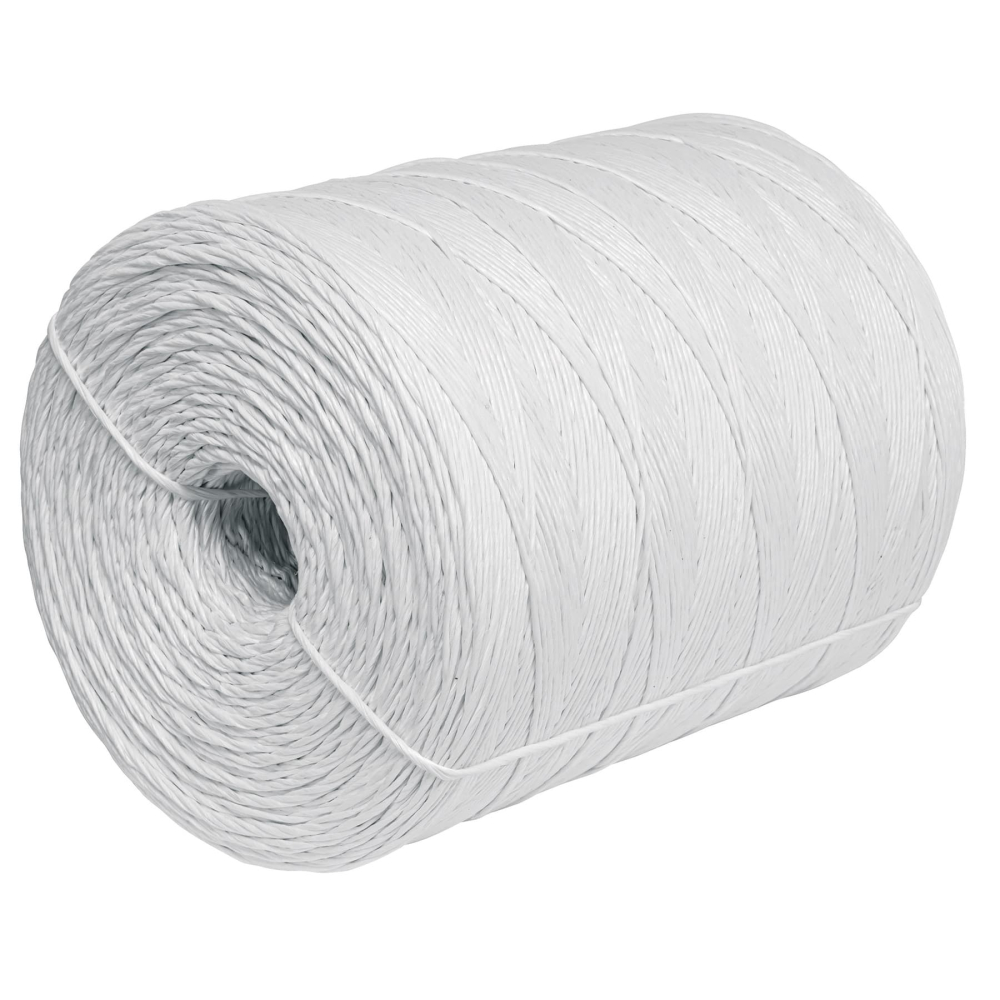 Rollo de rafia de 1125 m color blanco calibre 3.8 g/m RAF-445