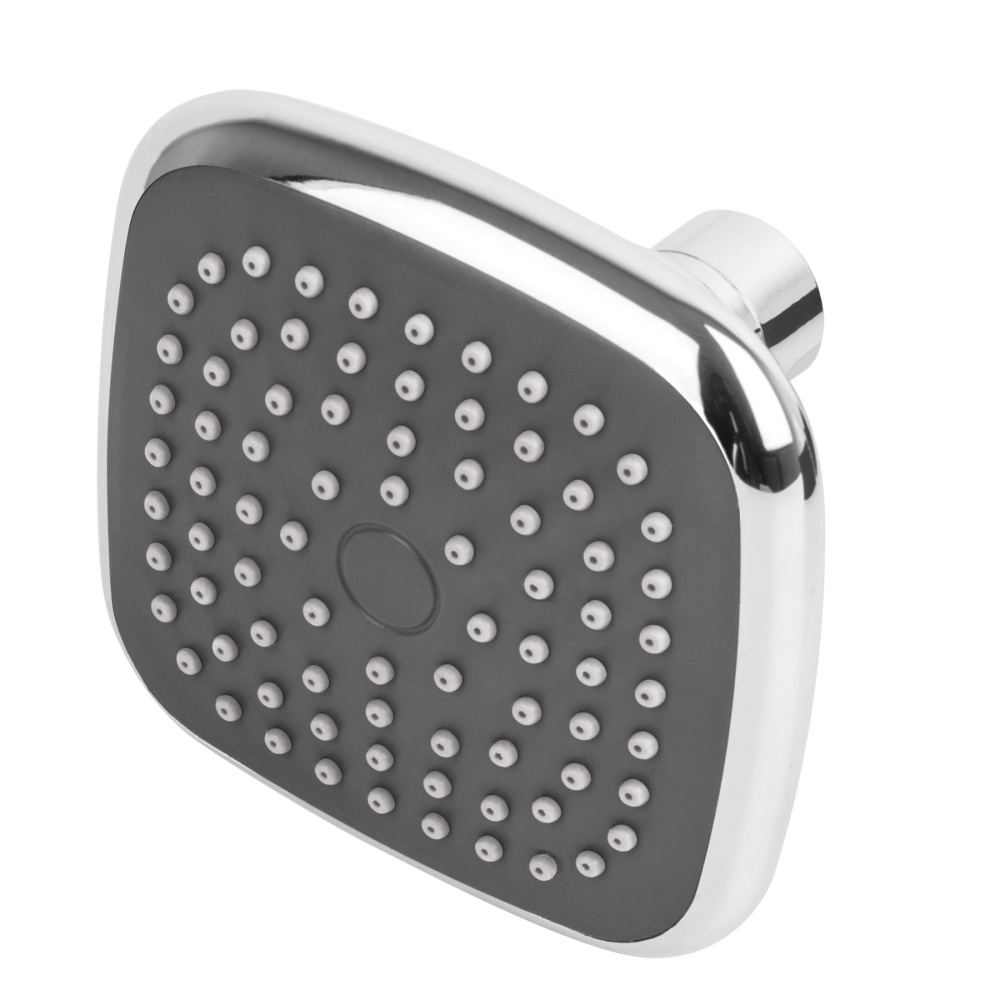 Regadera cuadrada de ABS 3-3/4' sin brazo, FOSET BASIC R-401S