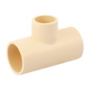 Tee reducida central de CPVC 3/4' x 3/4' x 1/2', FOSET CPVC-722