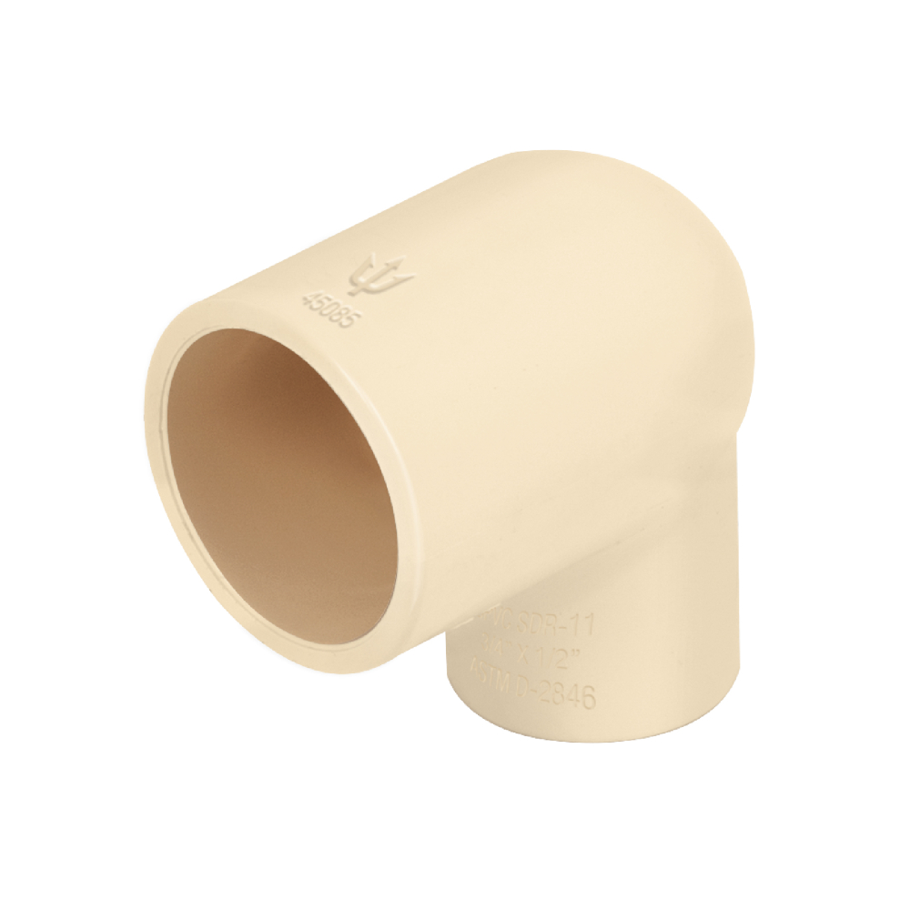 Codo reducción 90° de CPVC de 3/4' x 1/2', FOSET CPVC-521