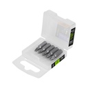 Estuche con 5 puntas pozidriv PZ1 largo 1', TRUPER EXPERT PUDE-2101