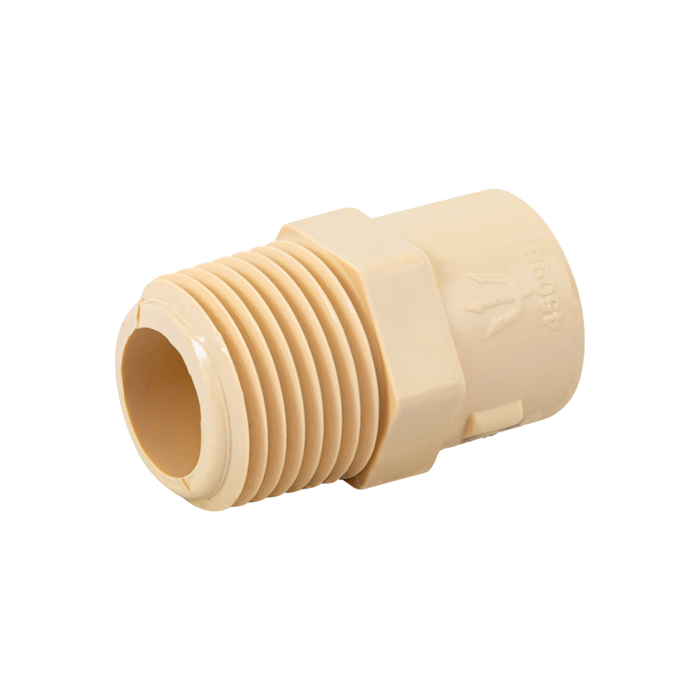 Conector macho de CPVC 1/2', FOSET CPVC-611