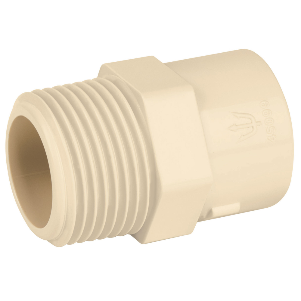 Conector macho de CPVC 3/4', FOSET CPVC-612