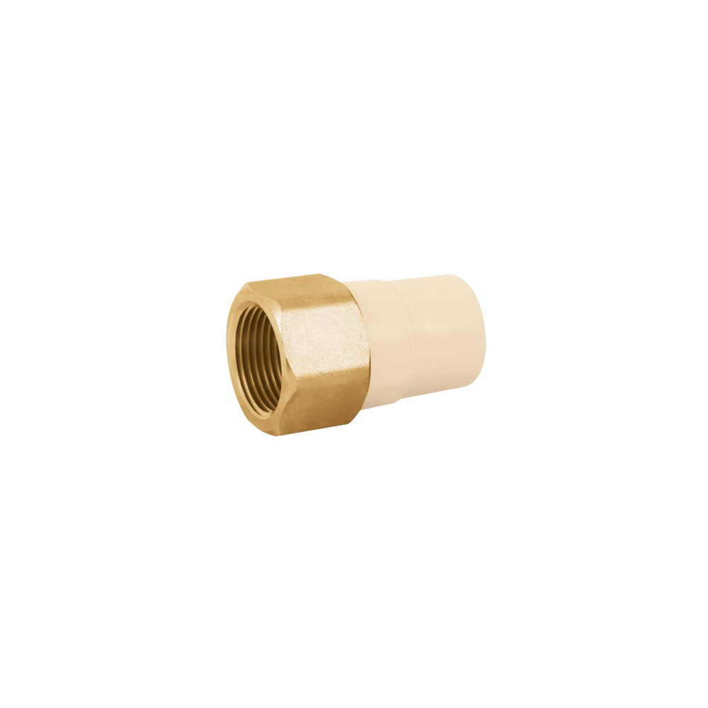 Adaptador hembra de CPVC 1' con inserto de latón, FOSET CPVC-643