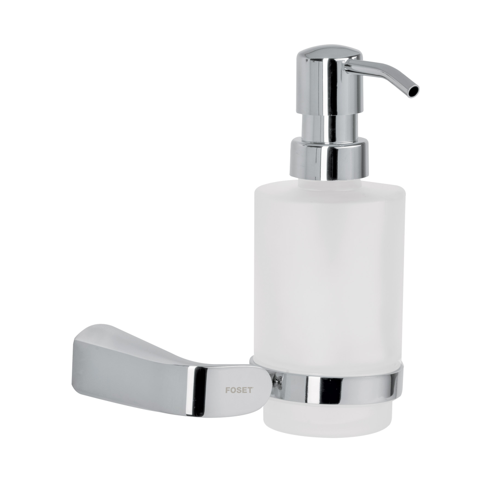 Dispensador de jabón a pared de latón cromado, RIVIERA RIA-75