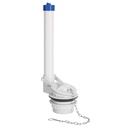 Válvula de descarga 2' para WC de 2 pzas, cadena inox, FOSET VW-008