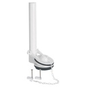 Válvula de descarga 2' para WC de 1 pza, cadena inox, FOSET VW-009