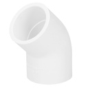 Codo 45° de PVC de 3/4', FOSET PVC-862