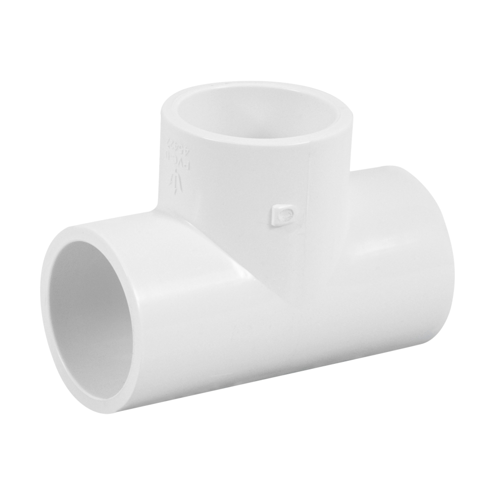 Tee sencilla de PVC 1', FOSET PVC-763