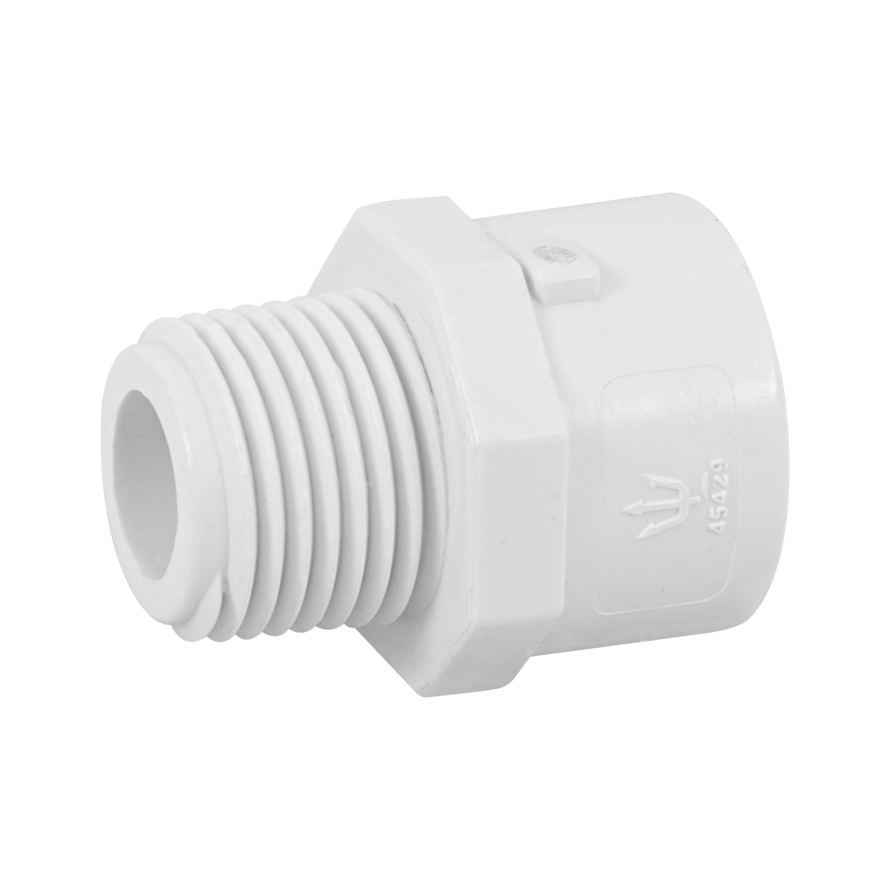 Adaptador macho de PVC de 1/2', FOSET PVC-611