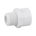 Adaptador macho de PVC de 1/2', FOSET PVC-611
