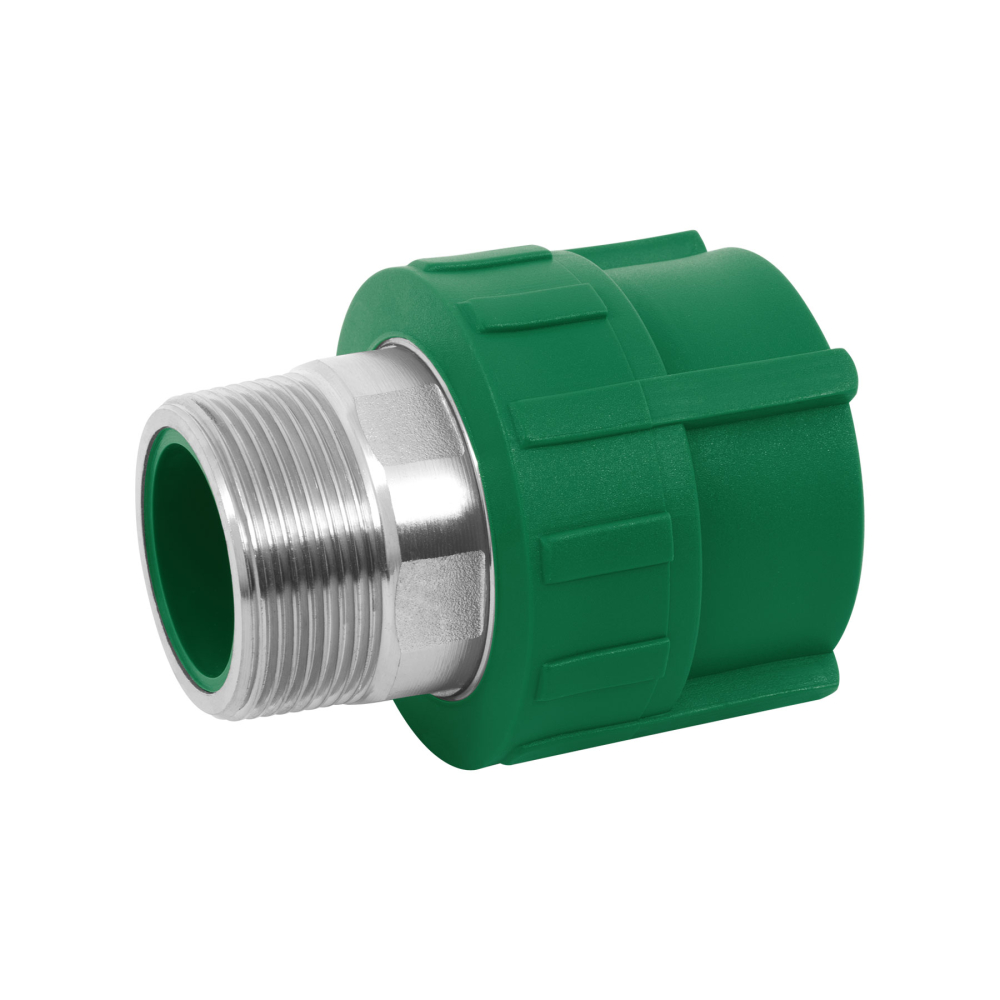 Adaptador PPR 1-1/2' macho con inserto metálico, FOSET CV-615
