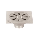 Resumidero cuadrado 4' x 4', acero inoxidable, gota, AQUA RS-605