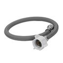 Manguera p/WC, vinilo gris, 3/8'x7/8' , 40cm, plástico/latón FWC-P40VL