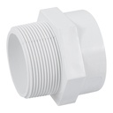 Adaptador macho de PVC de 2', FOSET PVC-616