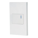 Placa armada 1 interruptor, 1.5 módulos, Española, blanco PA-APSE15-EB