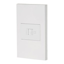 Placa armada 1 toma para teléfono, 1.5 mod, Española, blanco PA-TE-EB