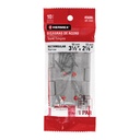 Bolsa con 2 bisagras rectangulares 3-1/2', acero pulido BR-350B