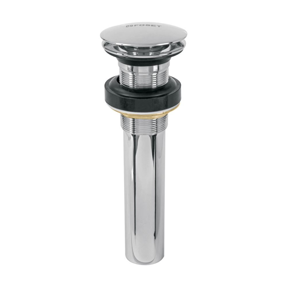 Contra para lavabo, sin rebosadero, tipo hongo, cromo CE-226S