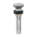 Contra para lavabo, sin rebosadero, tipo hongo, cromo CE-226S