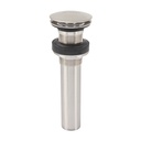 Contra para lavabo, sin rebosadero, tipo hongo, satín CE-226SN