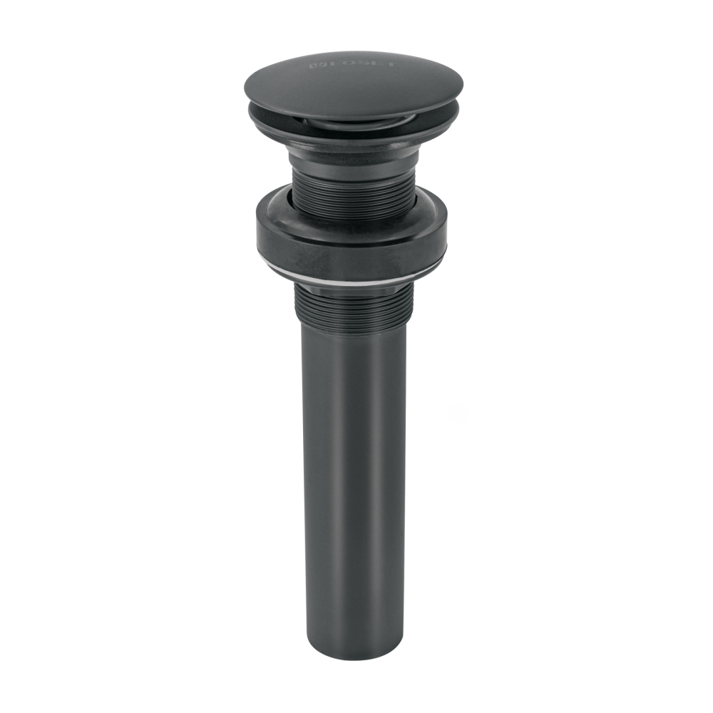 Contra p/lavabo, 1-1/4', sin rebosadero, hongo, latón, negro CE-226SM