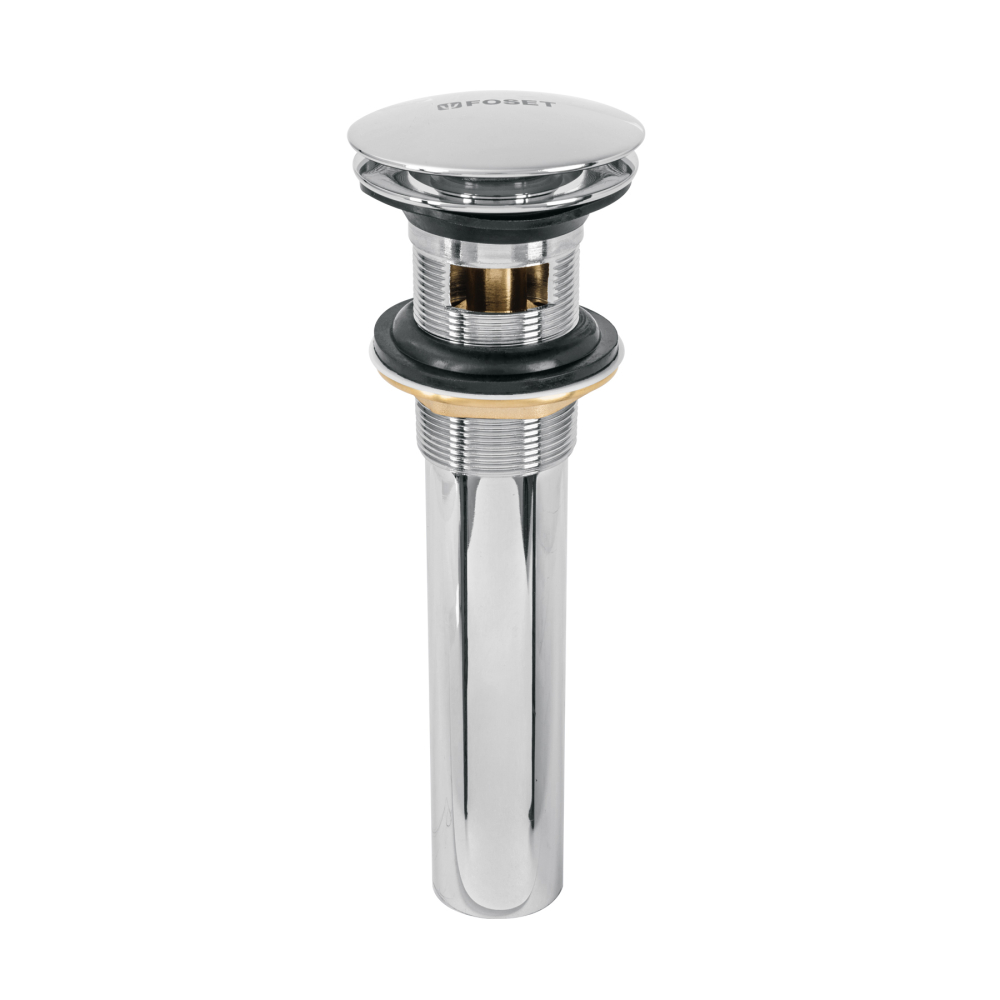 Contra para lavabo, con rebosadero, tipo hongo, cromo CE-226