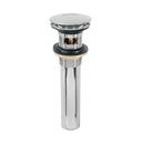 Contra p/lavabo, 1-1/4', con rebosadero, hongo, latón, cromo CE-226