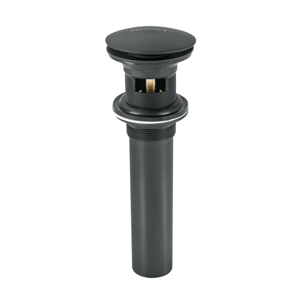 Contra para lavabo, con rebosadero, tipo hongo, negro CE-226M