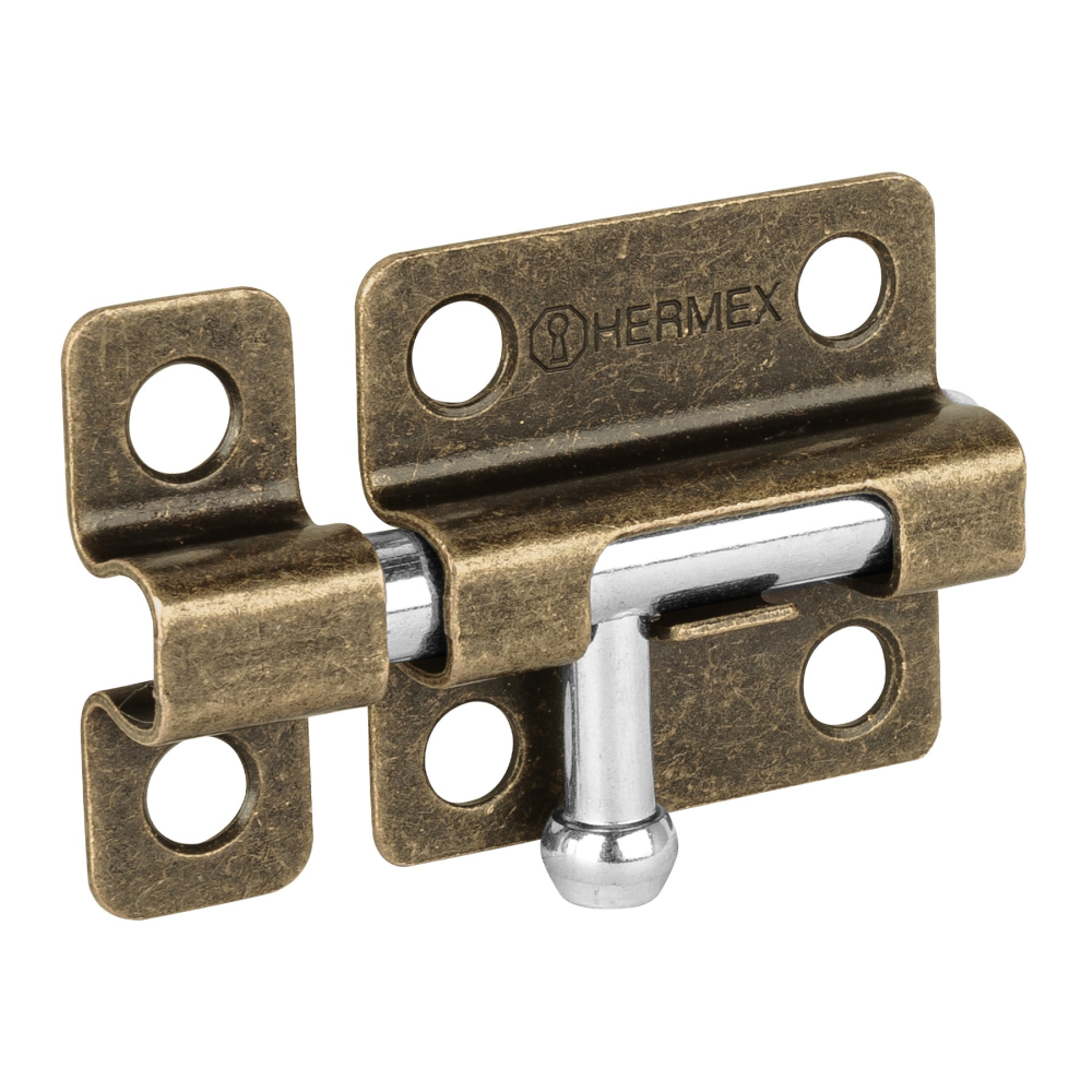 Pasador de barril de acero latón antiguo 2', HERMEX PAS-22