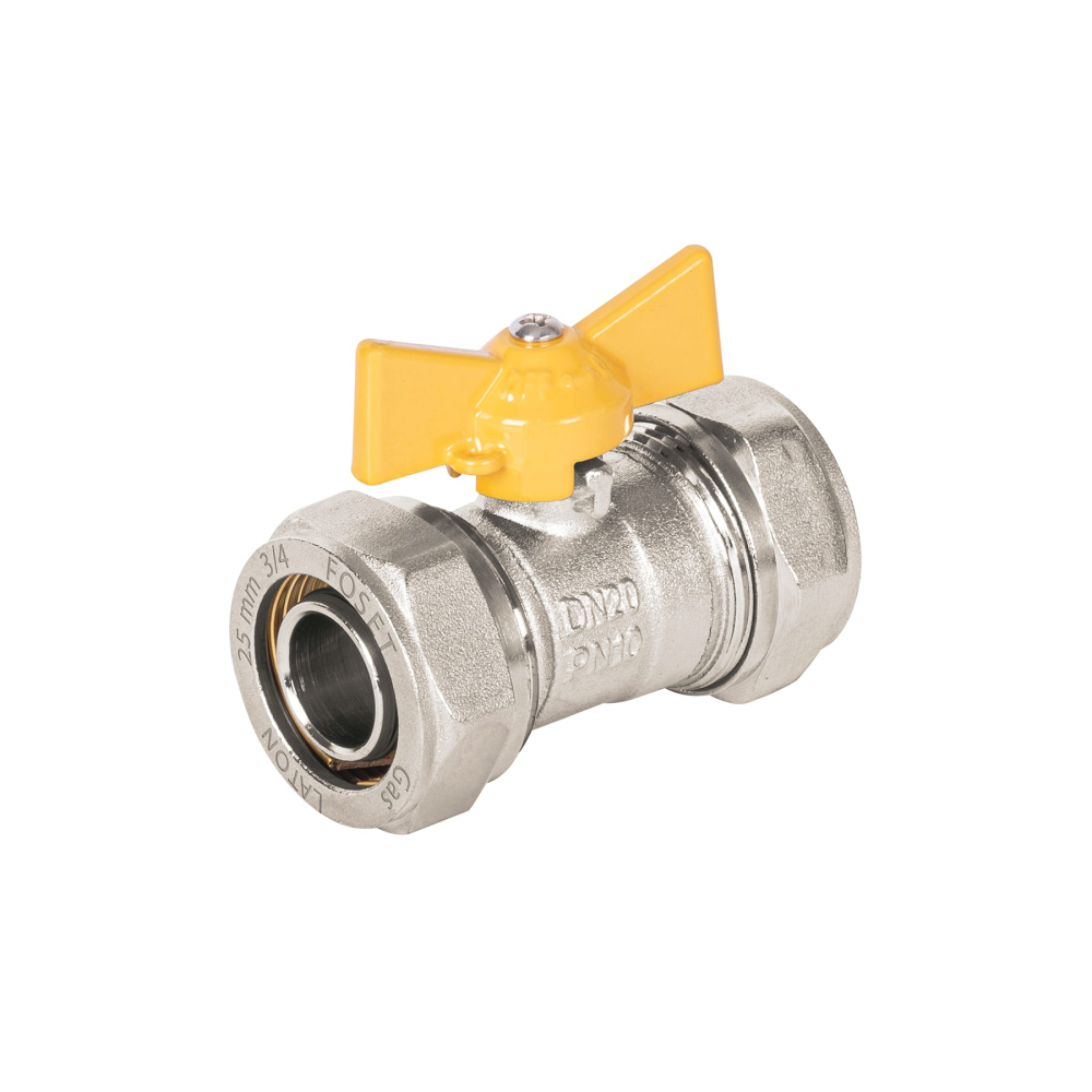 Válvula esfera para PE-AL-PE, 3/4', FOSET PPG-34VE