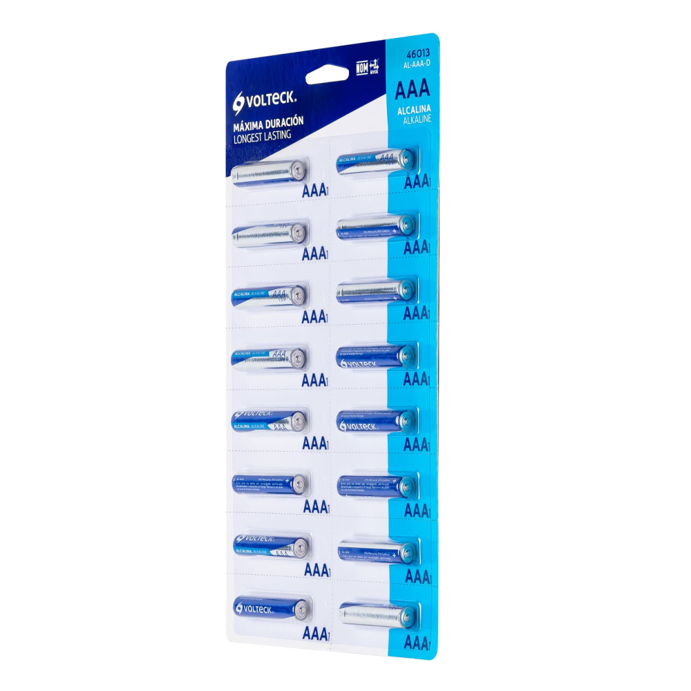 Despachador con 16 pilas alcalinas AAA, VOLTECK AL-AAA-D