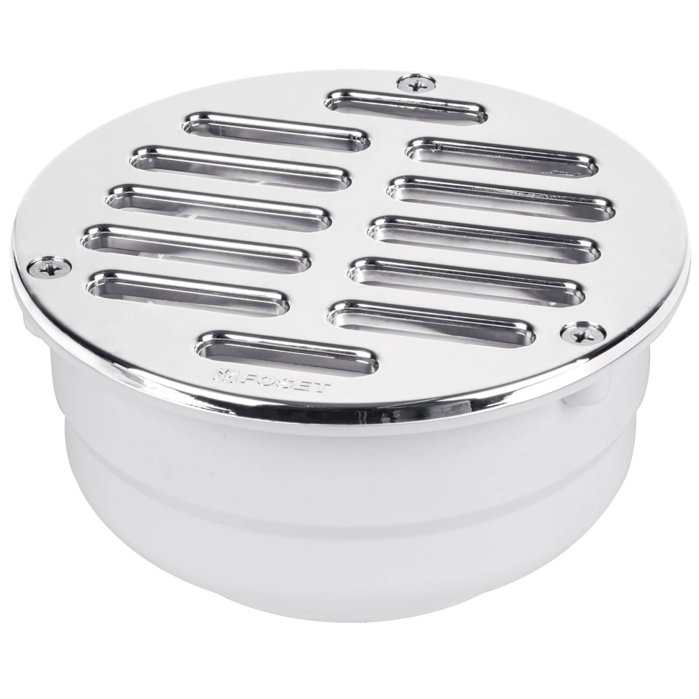 Coladera 5' universal,ABS,rejilla cromada 3 tornillos, FOSET COL-52