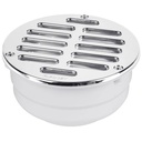 Coladera de ABS con rejilla cromada 5', con tornillos, FOSET COL-52