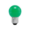 Foco LED 1 W, tipo globo G45, color verde, E26, VOLTECK LED-1VE