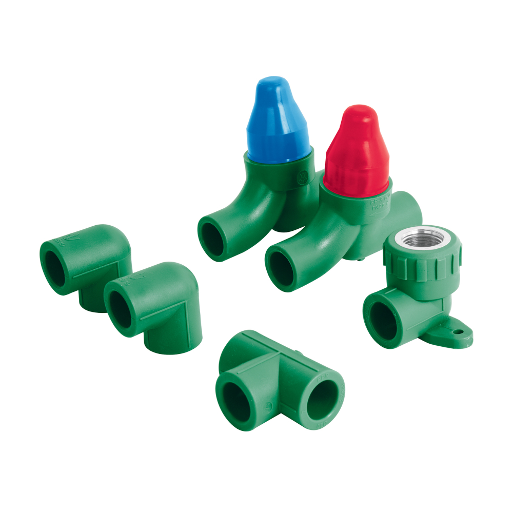 Kit de instalación p/regadera PPR 1/2' sin manerales, FOSET CV-KIT-B