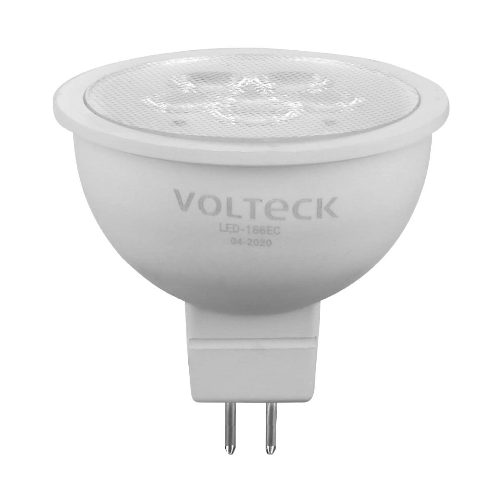 Foco LED MR16 GU5.3 6W (40W) 3000K luz blanca cálida VOLTECK LED-166EC