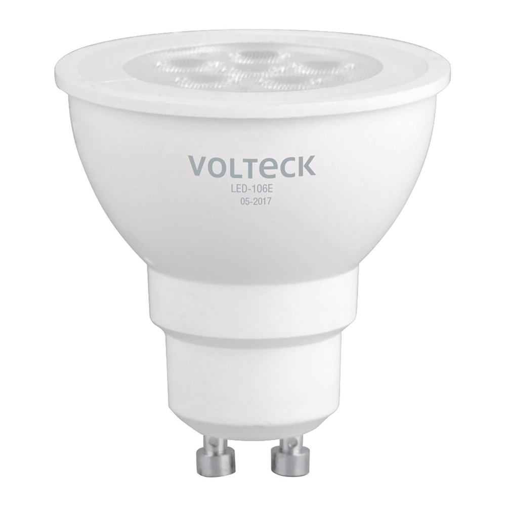 Foco LED MR16 GU10 6 W (40W) 6500 K luz blanca fría, VOLTECK LED-106E