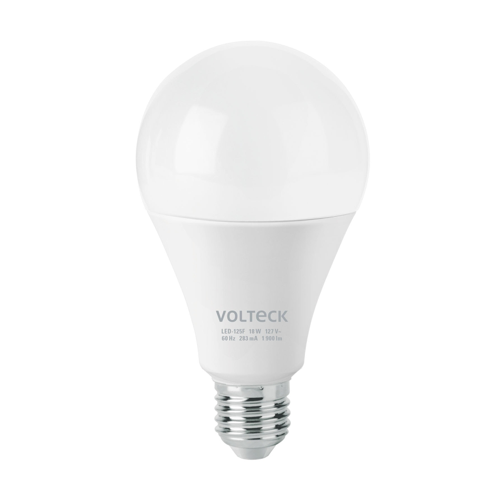 Foco LED 18W (125W) A25, 6500K blanca fría, 1900 lm, caja LED-125F