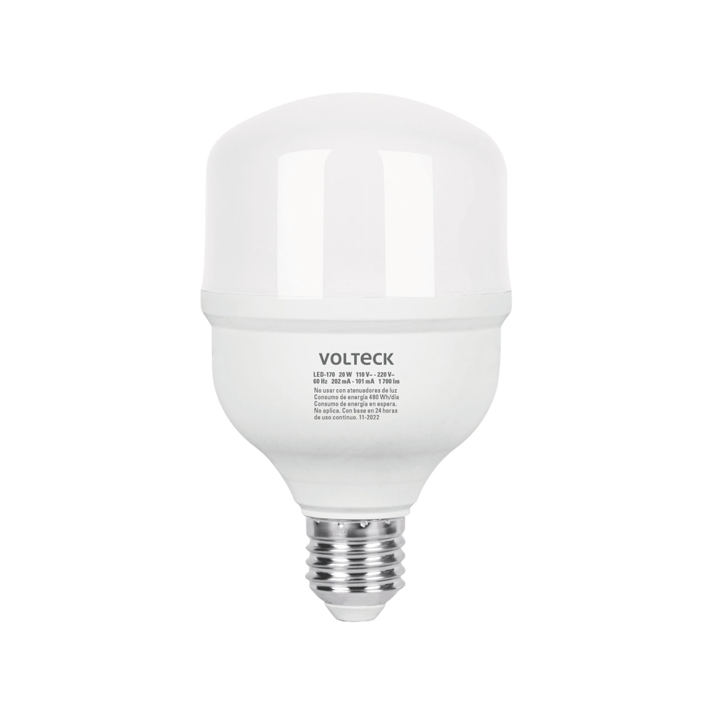 Foco LED alta potencia 20W (170W) 6500K blanca fría, E26 LED-170