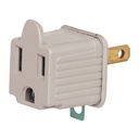 Bolsa con 2 adaptadores 3 a 2 grises, VOLTECK AD-32G