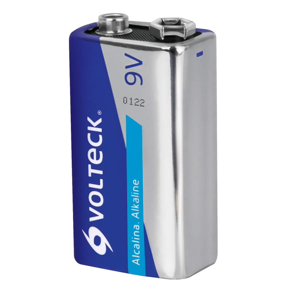Blíster con 1 pila alcalina 9V, VOLTECK AL-9V