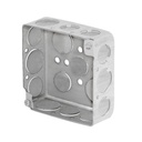 Caja de registro cuadrada 4' metálica reforzada, VOLTECK CCH-4X4C