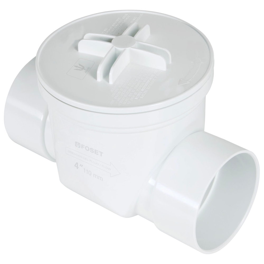 Válvula antirretorno de ABS de 4', FOSET VACHE-4S