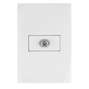 Placa armada con entrada TV, línea Oslo, color blanco PA-TV-OB