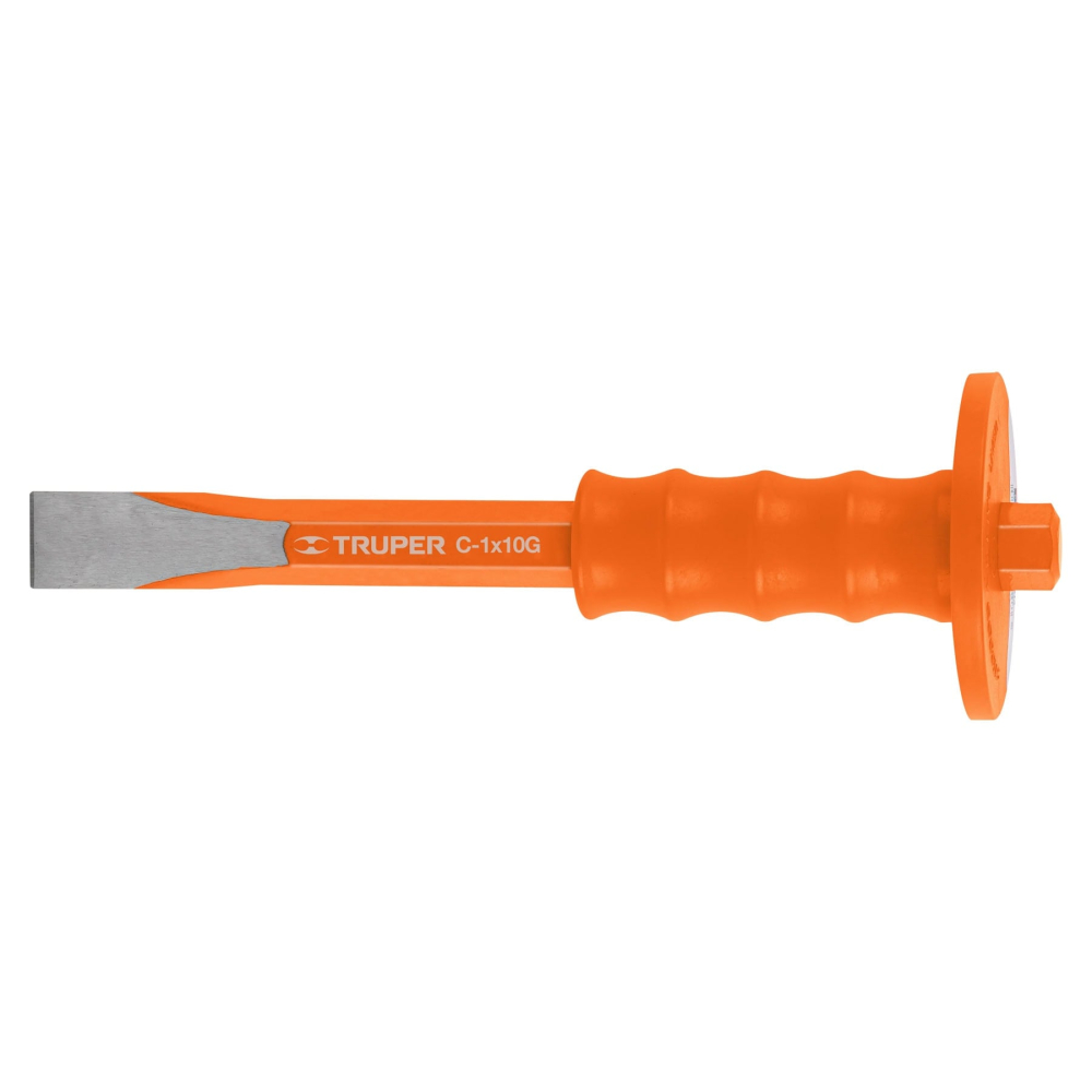 Cincel de corte frío 1 x 10' con grip, TRUPER C-1X10G
