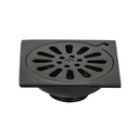 Resumidero cuadrado 4 x 4', latón, negro, FOSET AQUA RS-604M