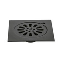 Resumidero cuadrado 6 x 6', latón, negro, FOSET AQUA RS-606M