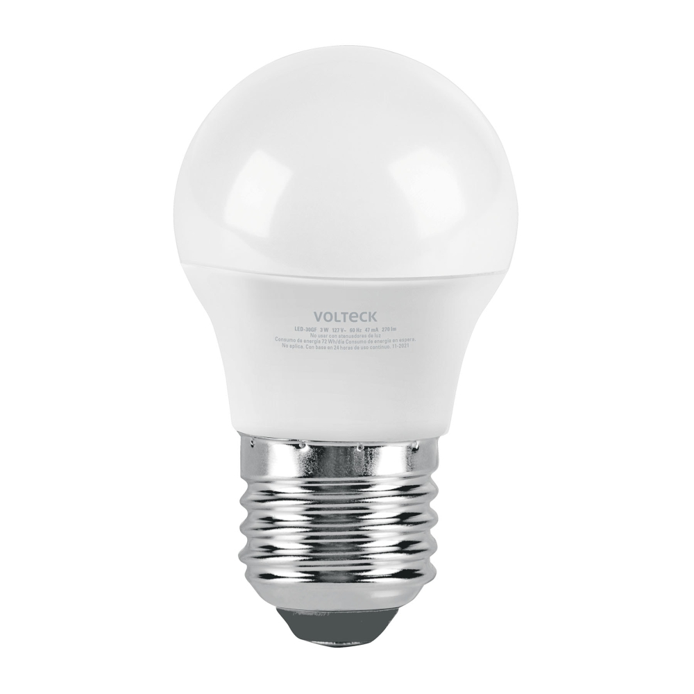 Foco LED 3W (25W) G45, 6500K blanca fría, 270 lm, blíster LED-30GF